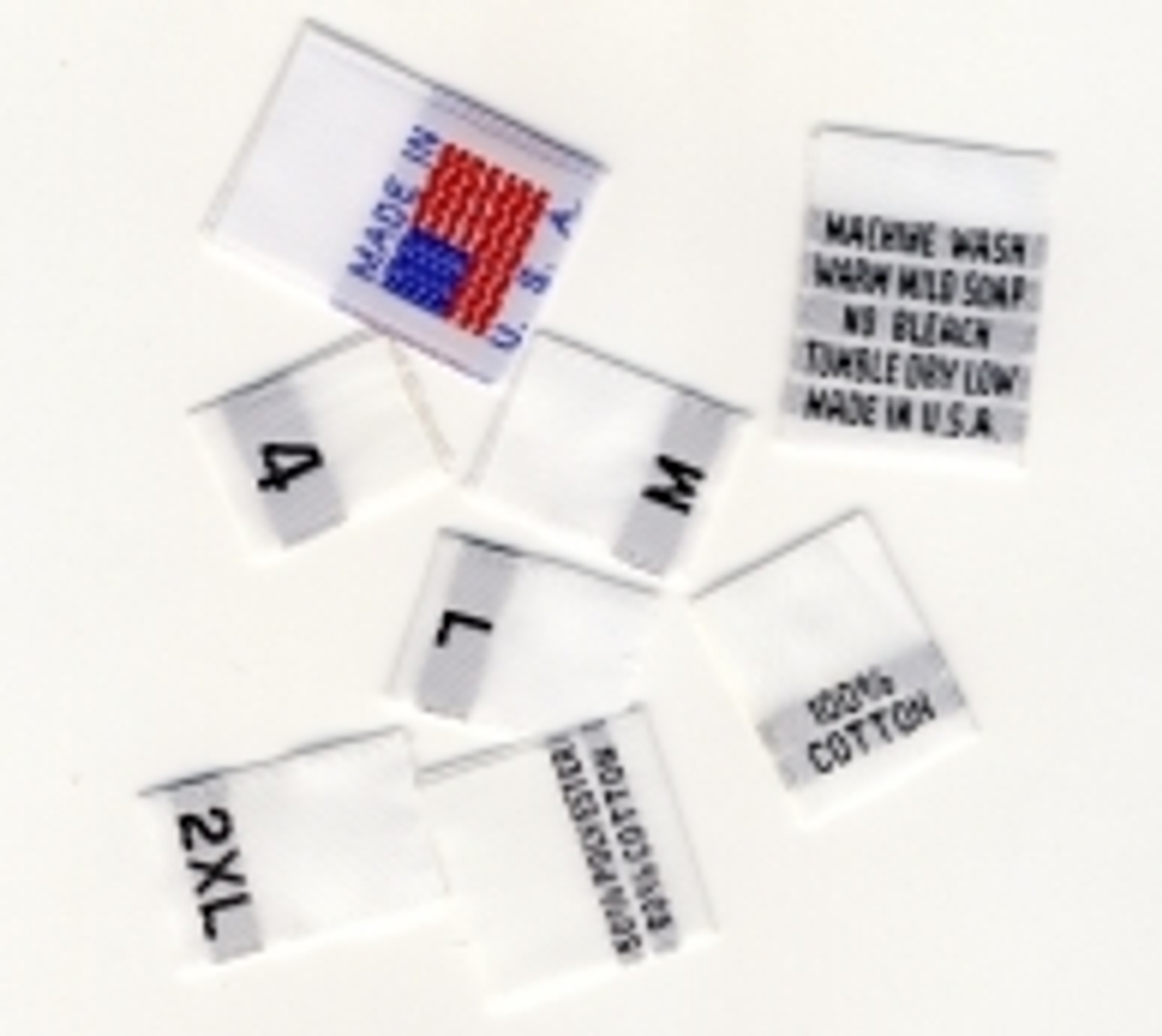 Size Care Content Tags